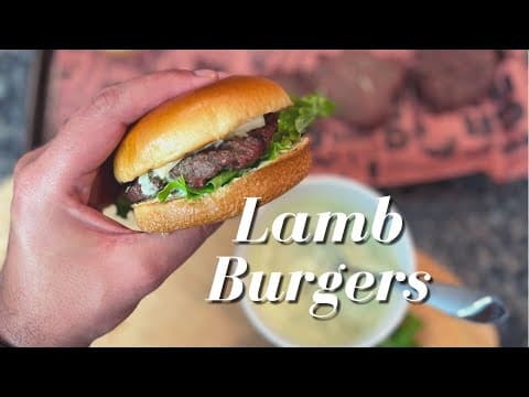 How to make the BEST Lamb Burgers