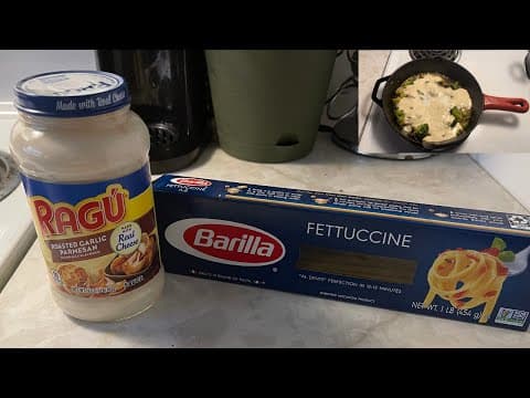 HOW TO MAKE CHICKEN ALFREDO USING STORE BOUGHT ALFREDO SAUCE!? QUICK AND EASY RECIPE!