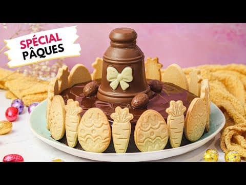 Gâteau au chocolat de Pâques - Delicious Française dessert with medium difficulty. Perfect recipe converted from YouTube video to PDF format.