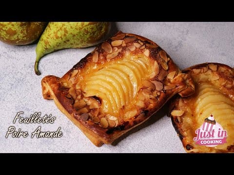 Express Almond and Pear Puff Pastries - Delicious French dessert with medium difficulty. Perfect recipe converted from YouTube video to PDF format.
