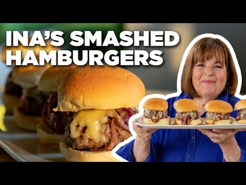 Ina Garten's Smashed Hamburgers with Caramelized Onions