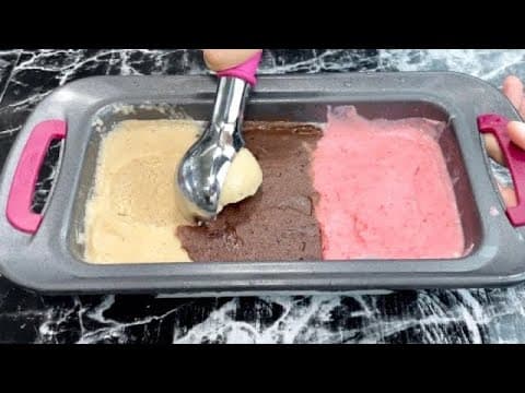 Banana Neapolitan Ice Cream (vanilla, chocolate, strawberry) - Delicious International dessert with easy difficulty. Perfect recipe converted from YouTube video to PDF format.