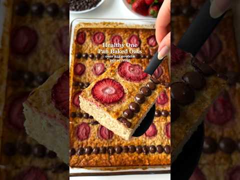 Healthy One Pan Baked Oats😍