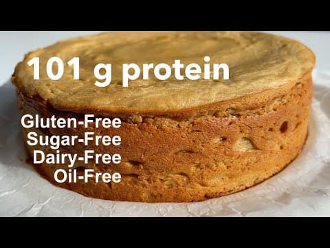101 g Protein Cheesecake made with CHICKPEAS - American recipe that serves 8 people. A easy difficulty cooking recipe converted from YouTube video with complete ingredients and step-by-step instructions.