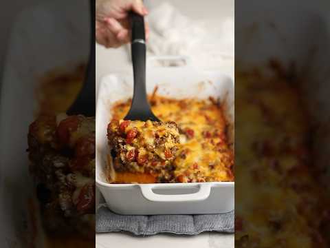 Keto Ground Beef Taco Casserole - Recipe in the comments!