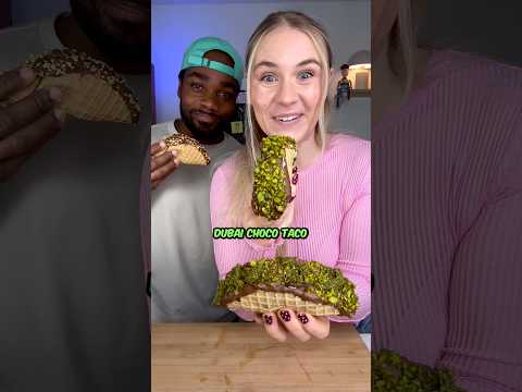 Dubai Chocolate Ice Cream TACOS 🍫🌮🍦