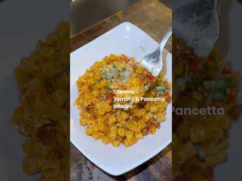Creamy Tomato & Pancetta Ditalini