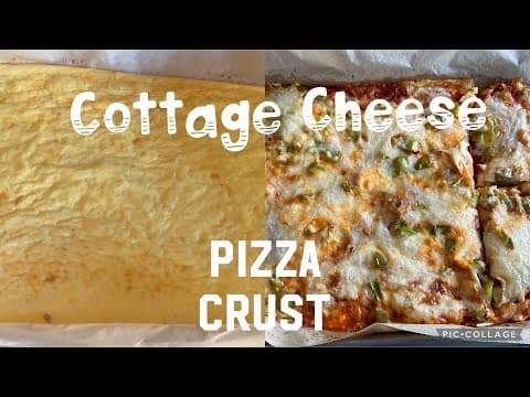 The Easiest Cottage Cheese Cloud Pizza Crust!! Low Carb