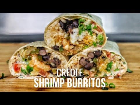 Quick and easy recipe for mouth-watering creole shrimp burritos