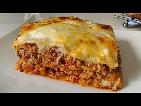 Lasagna without pre-cooking the sheets