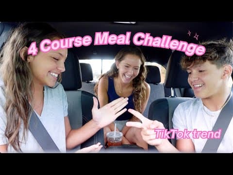 4 course meal challenge *tiktok trend*