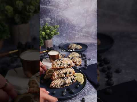 Insanely Easy Sourdough Blueberry Lemon Scones