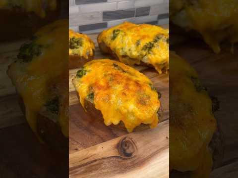 Loaded Broccoli & Cheese Potato Boats Recipe