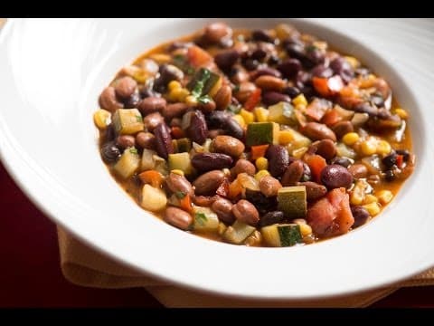Vegetarian Three Bean Chili Recipe