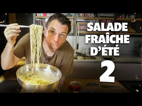 Cold Pasta Salad with Pea Pod Pesto and Burrata - Delicious French main course with medium difficulty. Perfect recipe converted from YouTube video to PDF format.