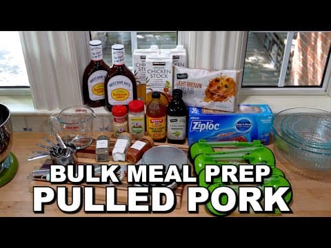 Pulled Pork Freezer Meal Prep for Instant Pot or Slow Cooker