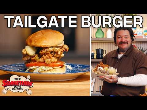 Matty's Super Bowl Crispy Mushroom Burger