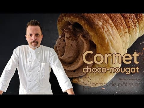 Puff Pastry Cones with Chocolate Mousse and Nougat Crumbles - French Dessert Puff Pastry Cones with Chocolate Mousse and Nougat Crumbles - Delicious French dessert with intermediate difficulty. Perfect recipe converted from YouTube video to PDF format.