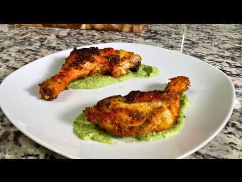 Mouthwatering Peruvian Chicken Recipe with Green Sauce
