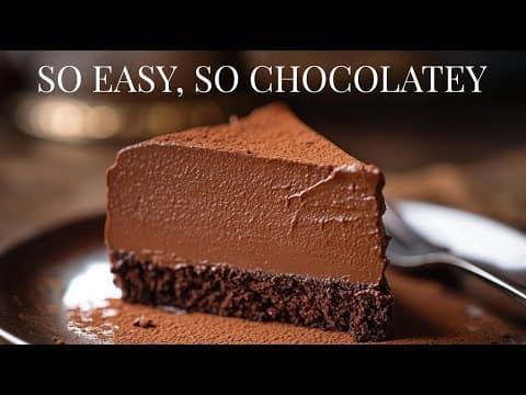 From Simple Ingredients to Chocolate Heaven: Silky & Decadent Mousse Cake