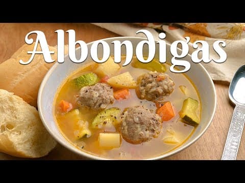 ALBONDIGAS: How to Make Traditional Mexican Meatball Soup/Caldo de Albondigas