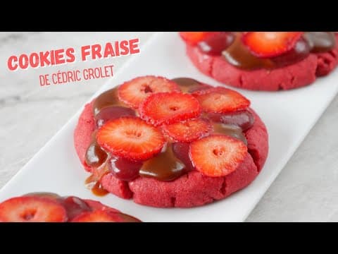 Strawberry Cookies Cédric Groslay Style - French Dessert Strawberry Cookies Cédric Groslay Style - Delicious French dessert with medium difficulty. Perfect recipe converted from YouTube video to PDF format.