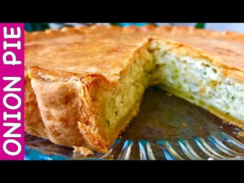 Onion Pie Recipe - It's The Most Delicious Onion Pie I've Ever Tried:)