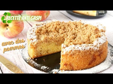 Gâteau moelleux aux pommes anti-gaspi (avec ou sans crumble) - Française Dessert Gâteau moelleux aux pommes anti-gaspi (avec ou sans crumble) - Delicious Française dessert with medium difficulty. Perfect recipe converted from YouTube video to PDF format.