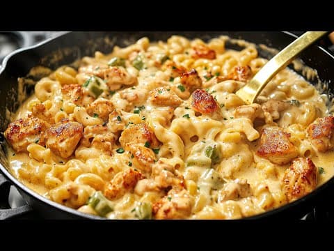One-Pan Cheesy Chicken Pasta - American Main Course One-Pan Cheesy Chicken Pasta - Delicious American main course with easy difficulty. Perfect recipe converted from YouTube video to PDF format.