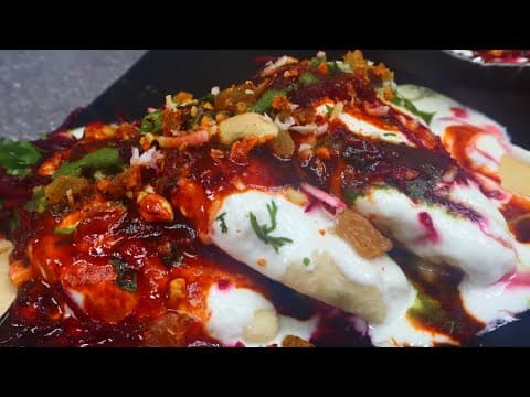 पुरानी दिल्ली की मशहूर दही गुजिया - Dahi Gujiya Recipe - Stuffed Dahi gujiya - Stuffed Dahi Bhalle