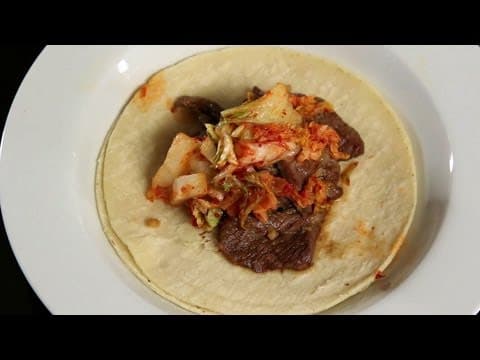 Korean BBQ Beef Taco w/ Homemade Kimchi Recipe