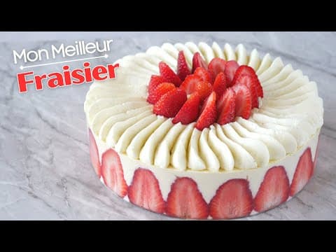 Classic Fraisier with Mascarpone Chantilly - French Dessert Classic Fraisier with Mascarpone Chantilly - Delicious French dessert with medium difficulty. Perfect recipe converted from YouTube video to PDF format.