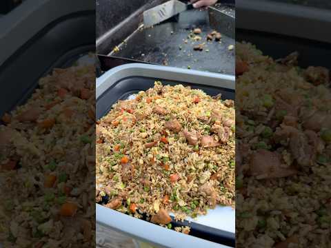 Easy Chicken Fried Rice on the Griddle!