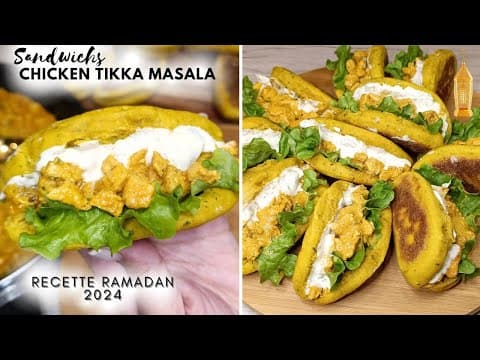 Chicken Tikka Masala Sandwich with Turmeric Bread - Indian Main Course Chicken Tikka Masala Sandwich with Turmeric Bread - Delicious Indian main course with medium difficulty. Perfect recipe converted from YouTube video to PDF format.