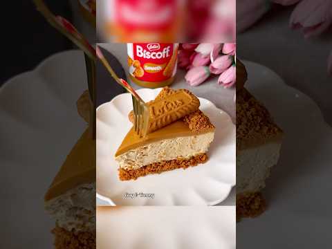 No-Bake Lotus Biscoff Cheesecake. Easy and Yummy! 🤩