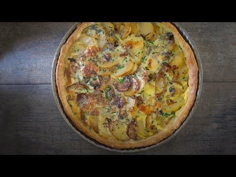 Potato and Blue Cheese Tart - French Main Course Potato and Blue Cheese Tart - Delicious French main course with medium difficulty. Perfect recipe converted from YouTube video to PDF format.