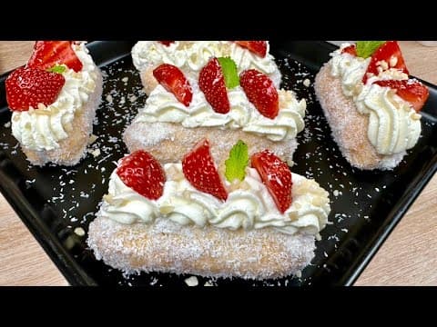 Strawberry mini cakes, no‑bake fraisier style - French Dessert Strawberry mini cakes, no‑bake fraisier style - Delicious French dessert with easy difficulty. Perfect recipe converted from YouTube video to PDF format.