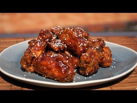 Crispy Korean Fried Chicken Wings with Sweet & Sour Sauce