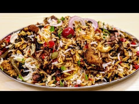 Hyderabadi Veg Biryani with Yogurt Lassi Marinade