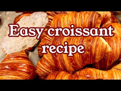 Hand‑Laminate Butter Croissants - French Breakfast Hand‑Laminate Butter Croissants - Delicious French breakfast with hard difficulty. Perfect recipe converted from YouTube video to PDF format.