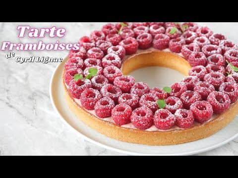 Tarte aux framboises à la Cyril Lignac et Benoît Couvrand - French Dessert Tarte aux framboises à la Cyril Lignac et Benoît Couvrand - Delicious French dessert with medium difficulty. Perfect recipe converted from YouTube video to PDF format.