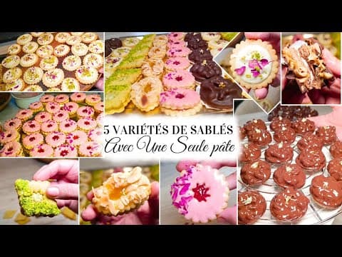 Sablés variés (cacao‑caramel, pistache, fraise, abricot) - French Dessert Sablés variés (cacao‑caramel, pistache, fraise, abricot) - Delicious French dessert with medium difficulty. Perfect recipe converted from YouTube video to PDF format.