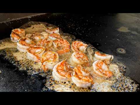 The Secret to JUICY Hibachi Shrimp on the Griddle