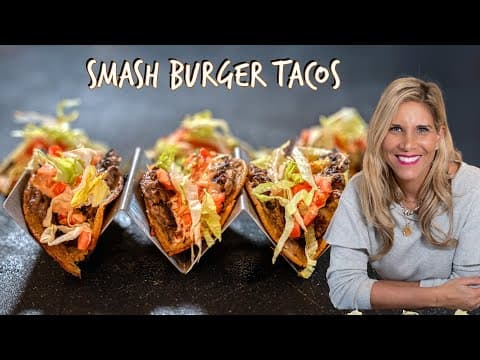 The BEST Smash Burger Tacos You'll Ever Make! Easy Recipe