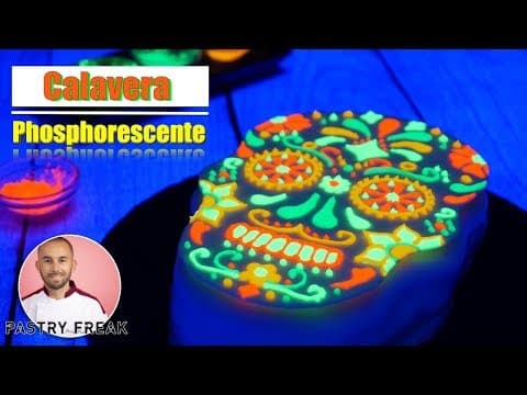 Phosphorescent Calavera Cake
