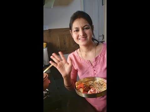 आज मेहमानो के लिए बनाया स्पेशल खाना मिट्टी के बर्तन मे