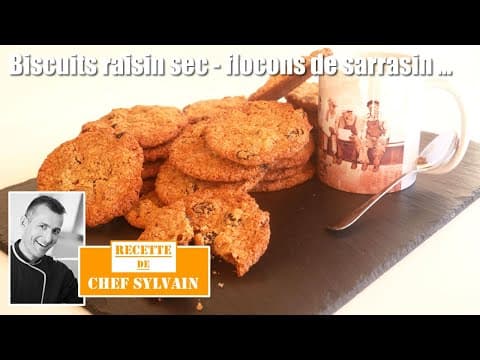 Biscuits aux raisins secs et aux flocons de sarrasin - French Dessert Biscuits aux raisins secs et aux flocons de sarrasin - Delicious French dessert with easy difficulty. Perfect recipe converted from YouTube video to PDF format.