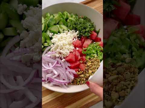 Ultimate Watermelon Cucumber Salad 🍉