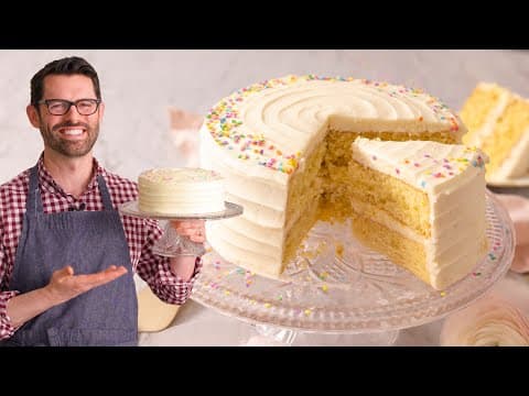 The Only Vanilla Cake You'll Ever Need - American Dessert The Only Vanilla Cake You'll Ever Need - Delicious American dessert with medium difficulty. Perfect recipe converted from YouTube video to PDF format.