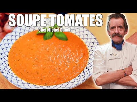 Soupe à la tomate crémeuse au basilic et parmesan - French Soup Soupe à la tomate crémeuse au basilic et parmesan - Delicious French soup with medium difficulty. Perfect recipe converted from YouTube video to PDF format.